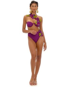 IN SEARCH OF ANDREA IYAMAH ETNA GRAPE APPLIQUÉ SWIM/RESORT WEAR BATHING SUIT